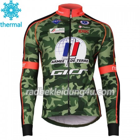 Radtrikot 2018 Armee De Terre Winter Thermal Fleece N001